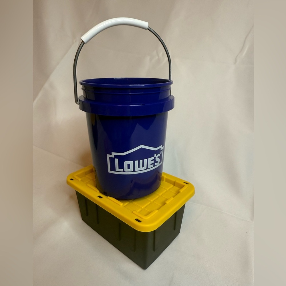Lowes Black and Yellow Teeny Tiny Tote with Mini Teeny Tiny Lowe’s Bucket